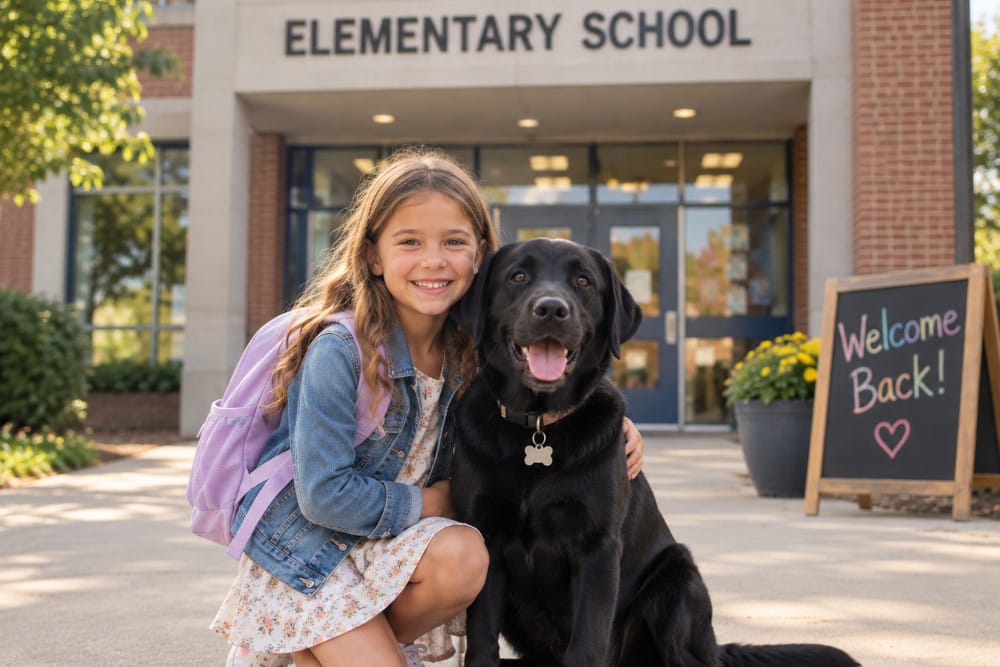 Back-to-school separation anxiety tips for dogs.